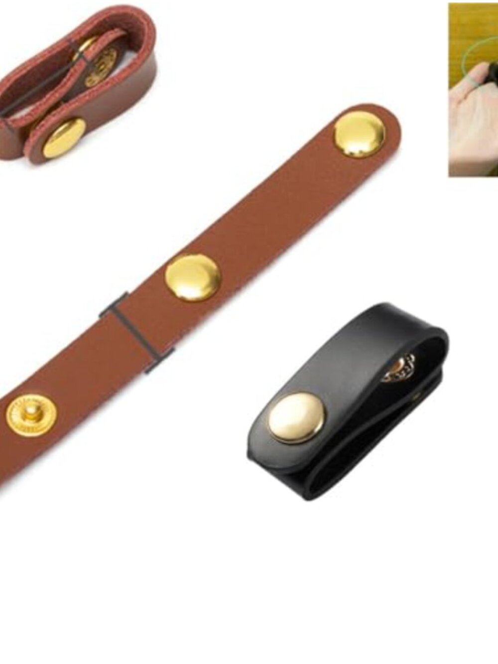 2 Pack Leather Tote Bag Handle Keeper Non Slip Lock Buckle Holder